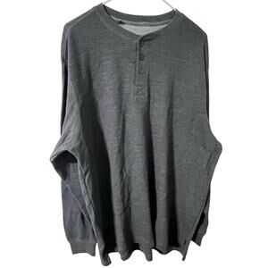 Stanley Men's sz 2XL Workwear Long 3 button Sleeve Henley Shirt